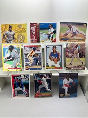 Kenny Lofton Star Rookie Astros card in lot of 10 (Cleveland)